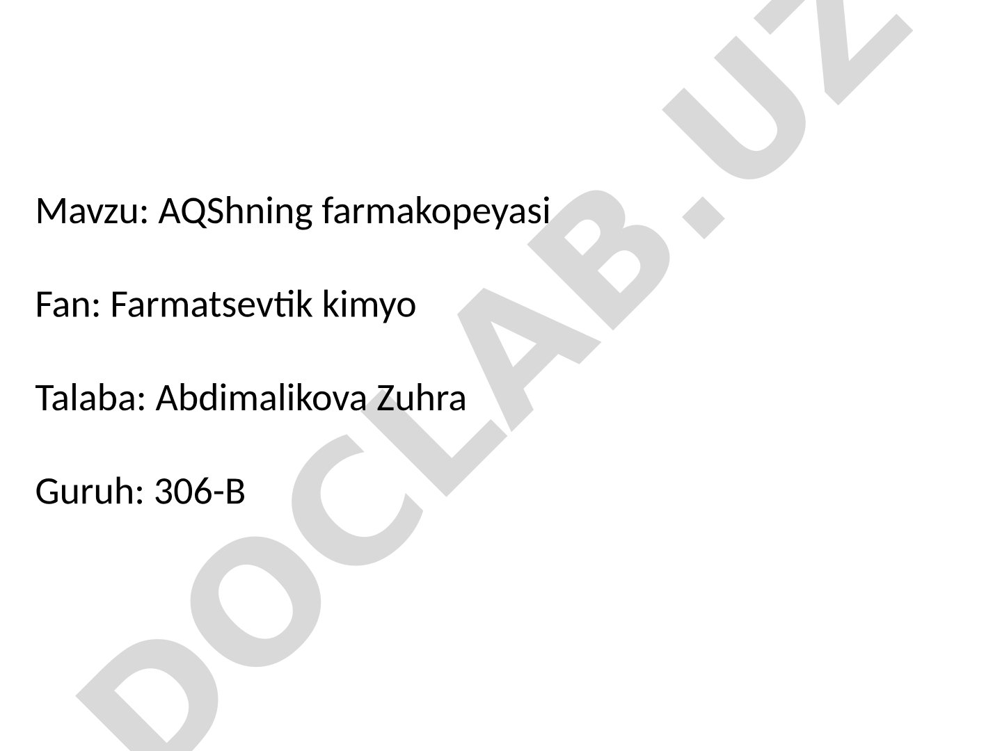 AQShning farmakopeyasi