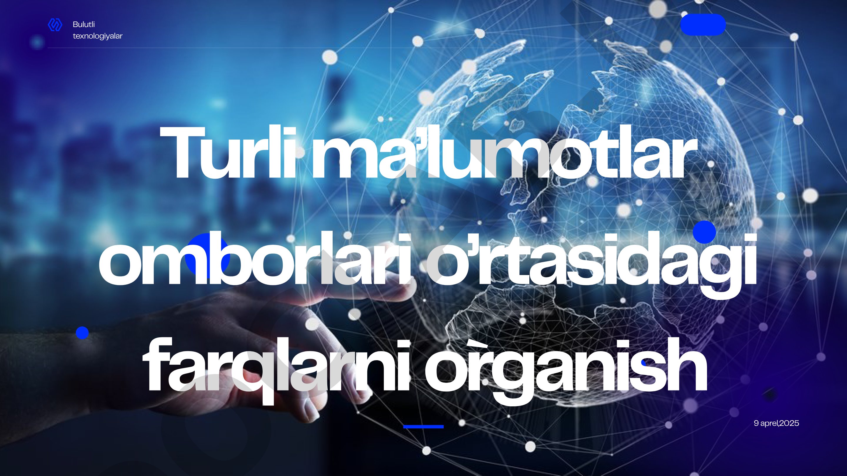 Turli ma’lumotlar omborlari o’rtasidagi farqlarni o`rganish