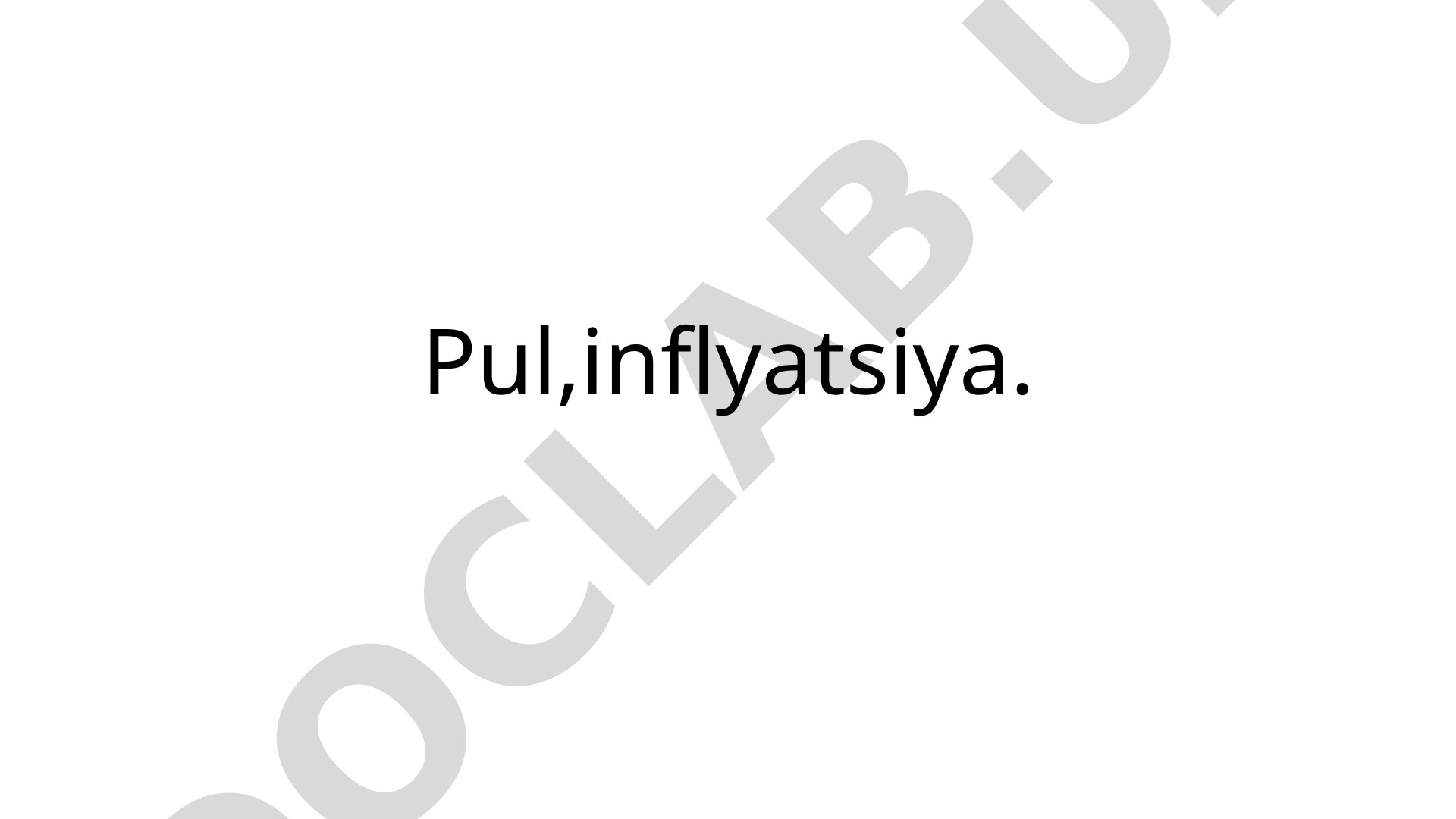 Inflyatsiya va uning mohiyati, asosiy stavka va banknota turlari