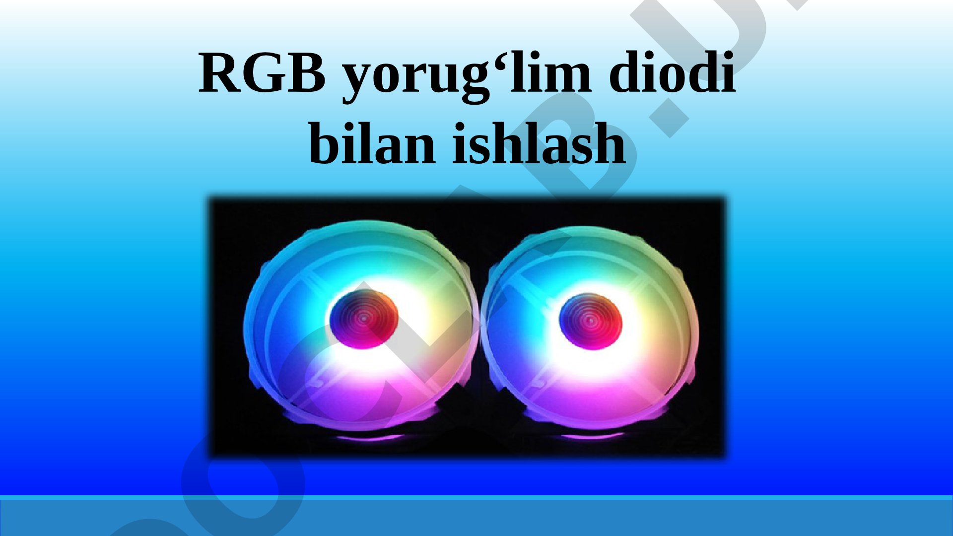 RGB yorug‘lim diodi bilan ishlash