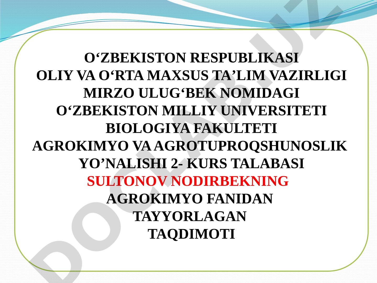 Oziq muhitidagi elementlar nisbati