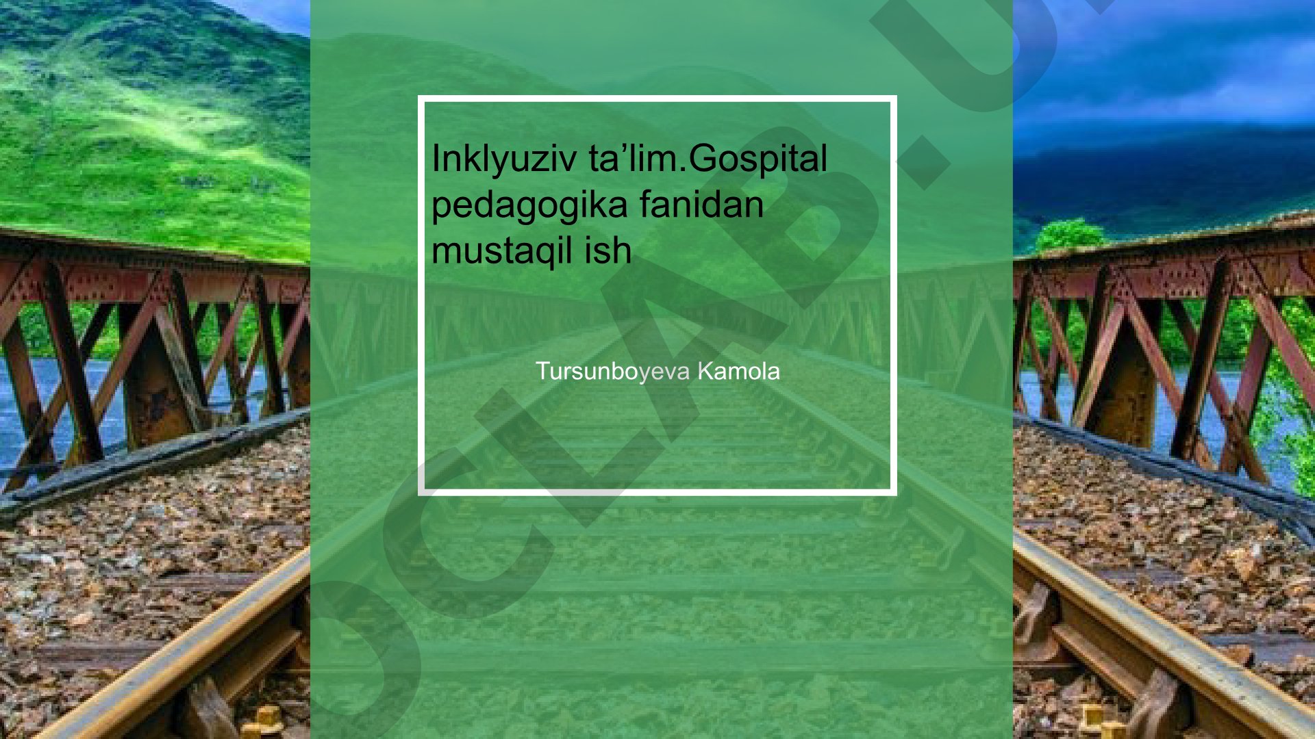 Inklyuziv ta'lim g'oyalarini amaliyotga tadbiq etish bo'yicha sotsiologik tadqiqotlar