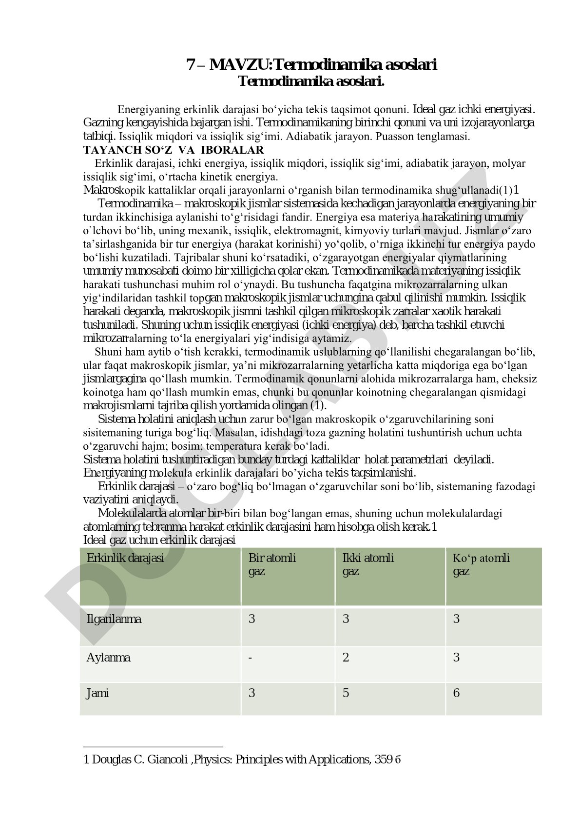 Termodinamika asoslari