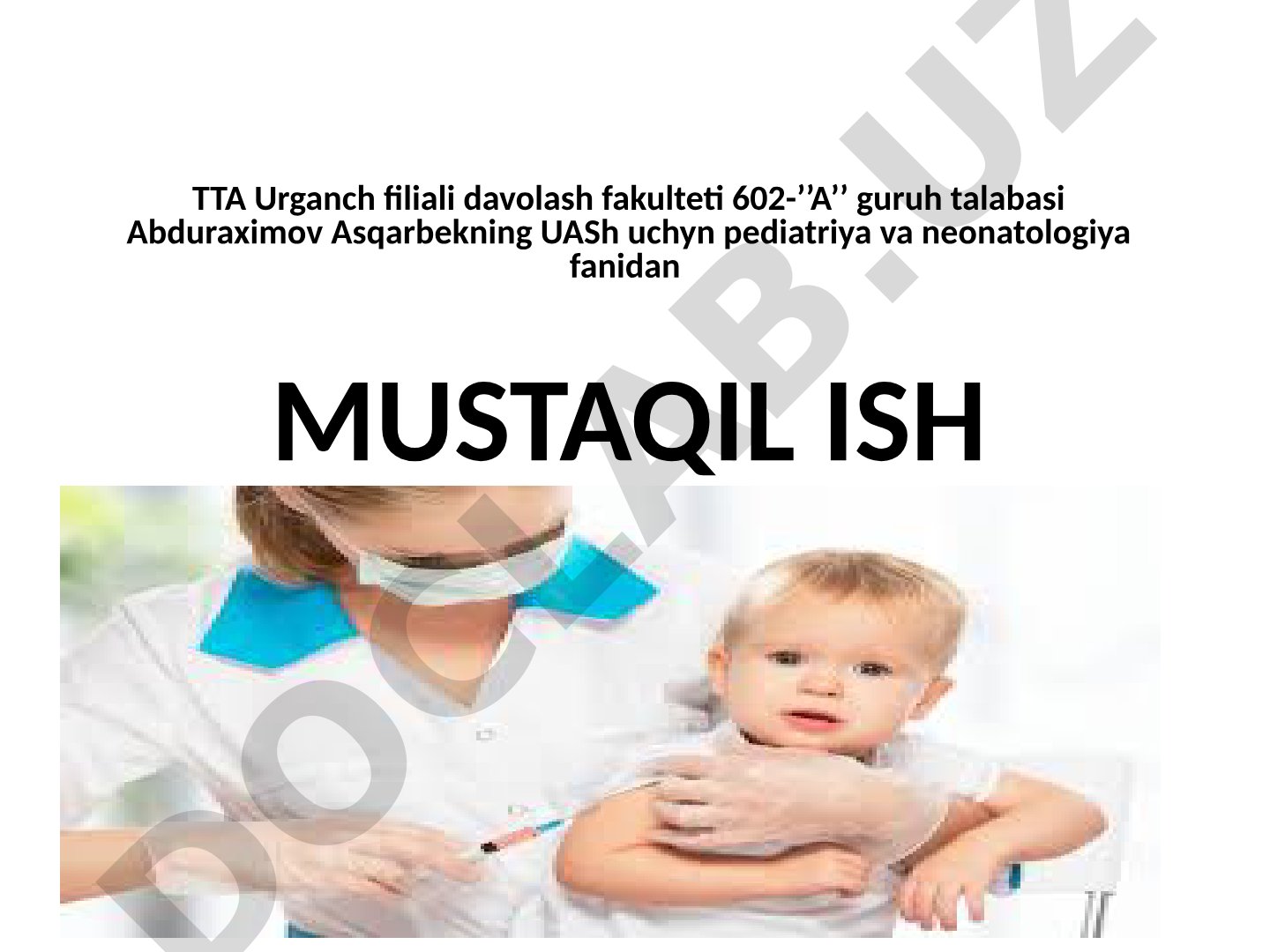 Immunizatsiya Vaksinatsiya