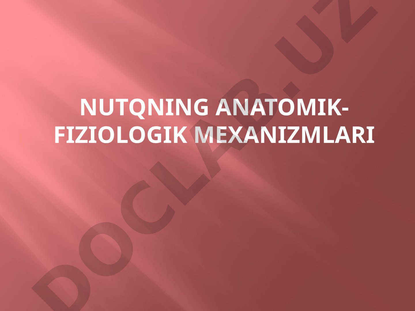 Nutq apparatining tuzilishi, markaziy va periferik nutq apparati haqida ma'lumot