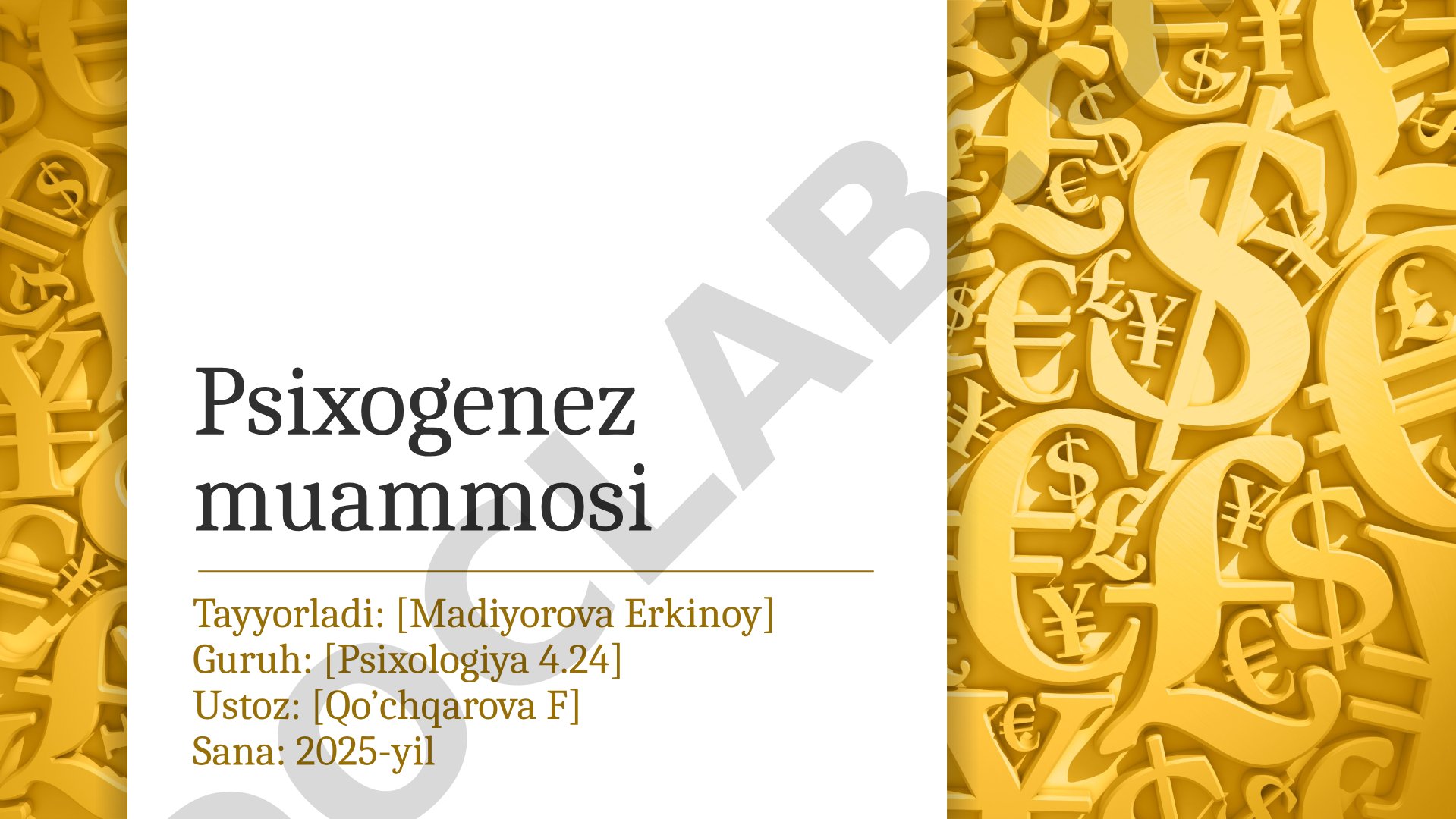 Psixogenez tushunchasi, tarixiy yondashuvlar, zamonaviy qarashlar va fanlararo aloqalar