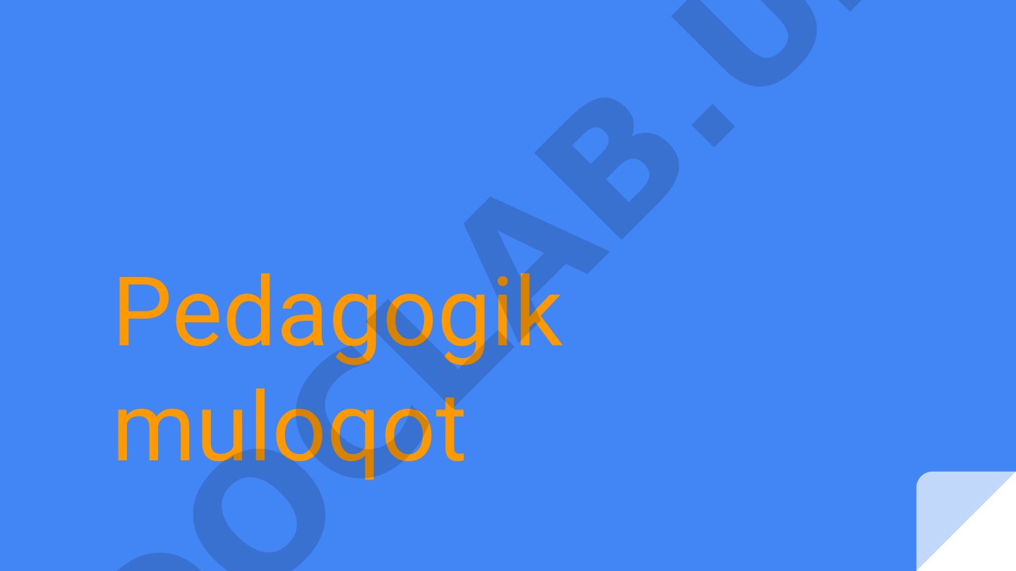 Pedagogik muloqot