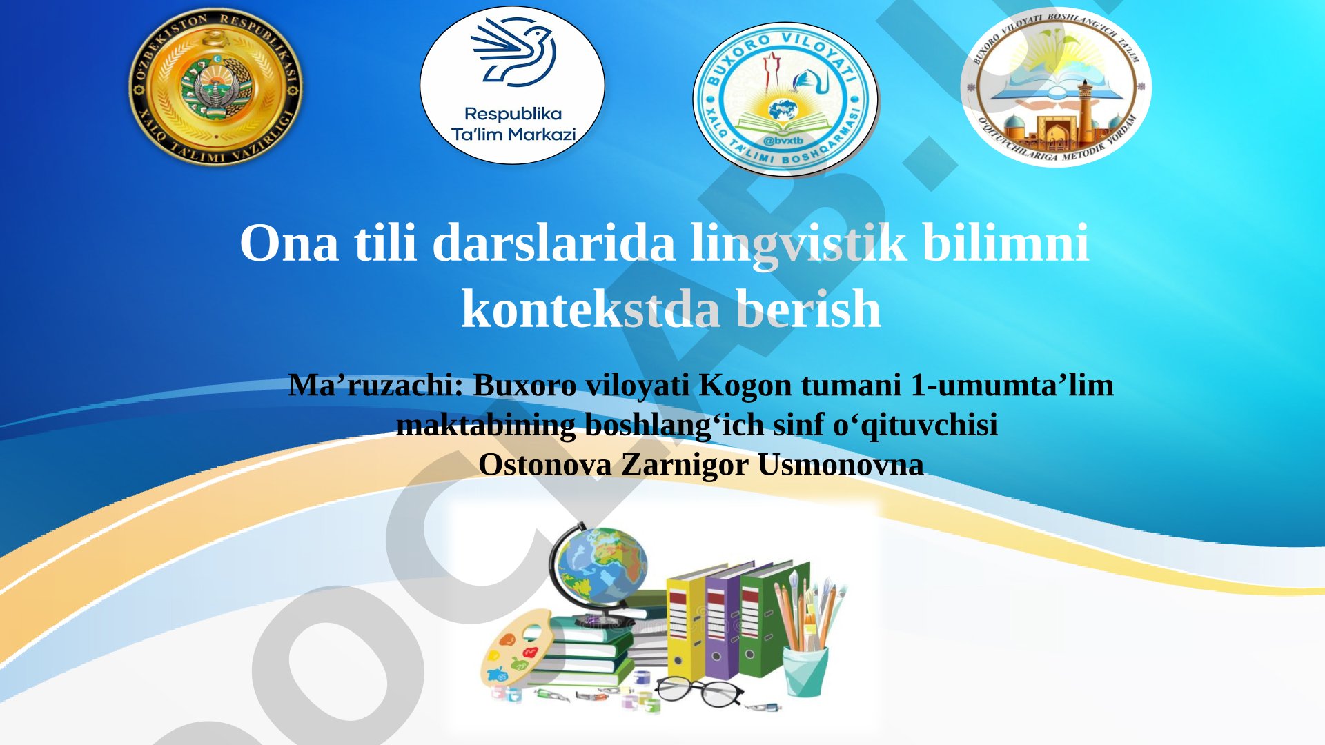 Ona tili darslarida lingvistik bilimni kontekstda berish