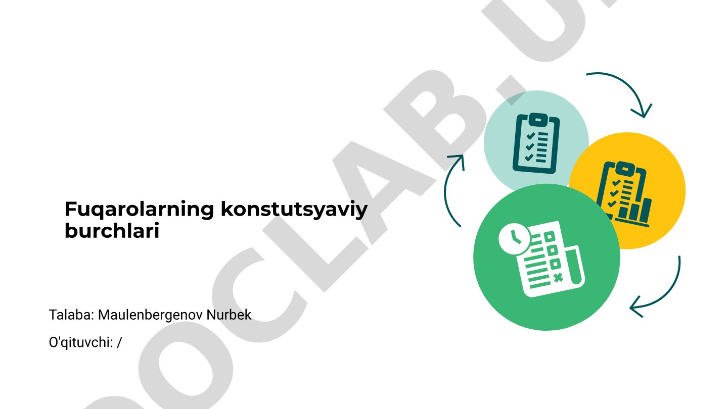 Fuqarolarning konstitutsiyaviy burchlari