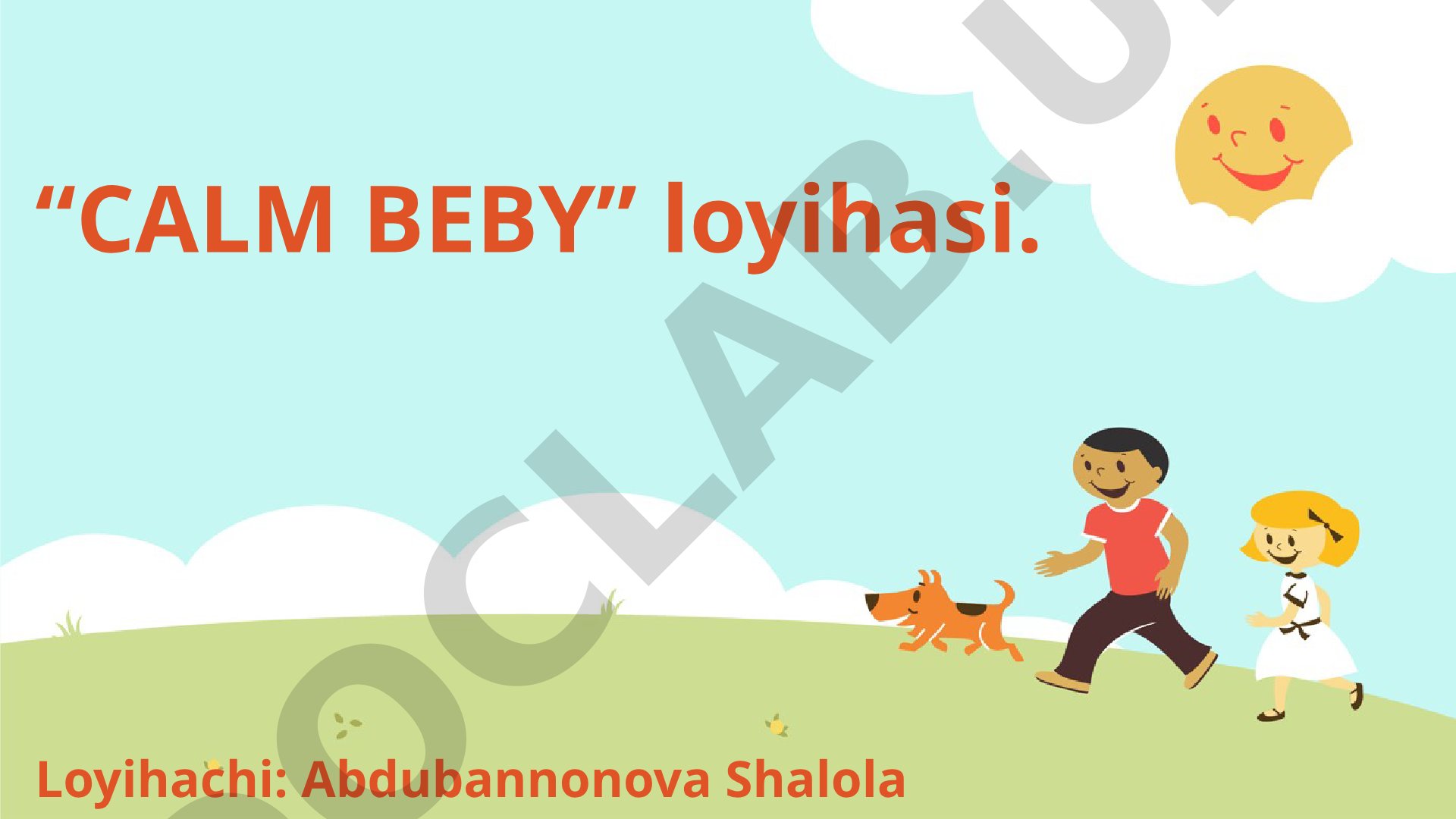 CALM BEBY loyihasi