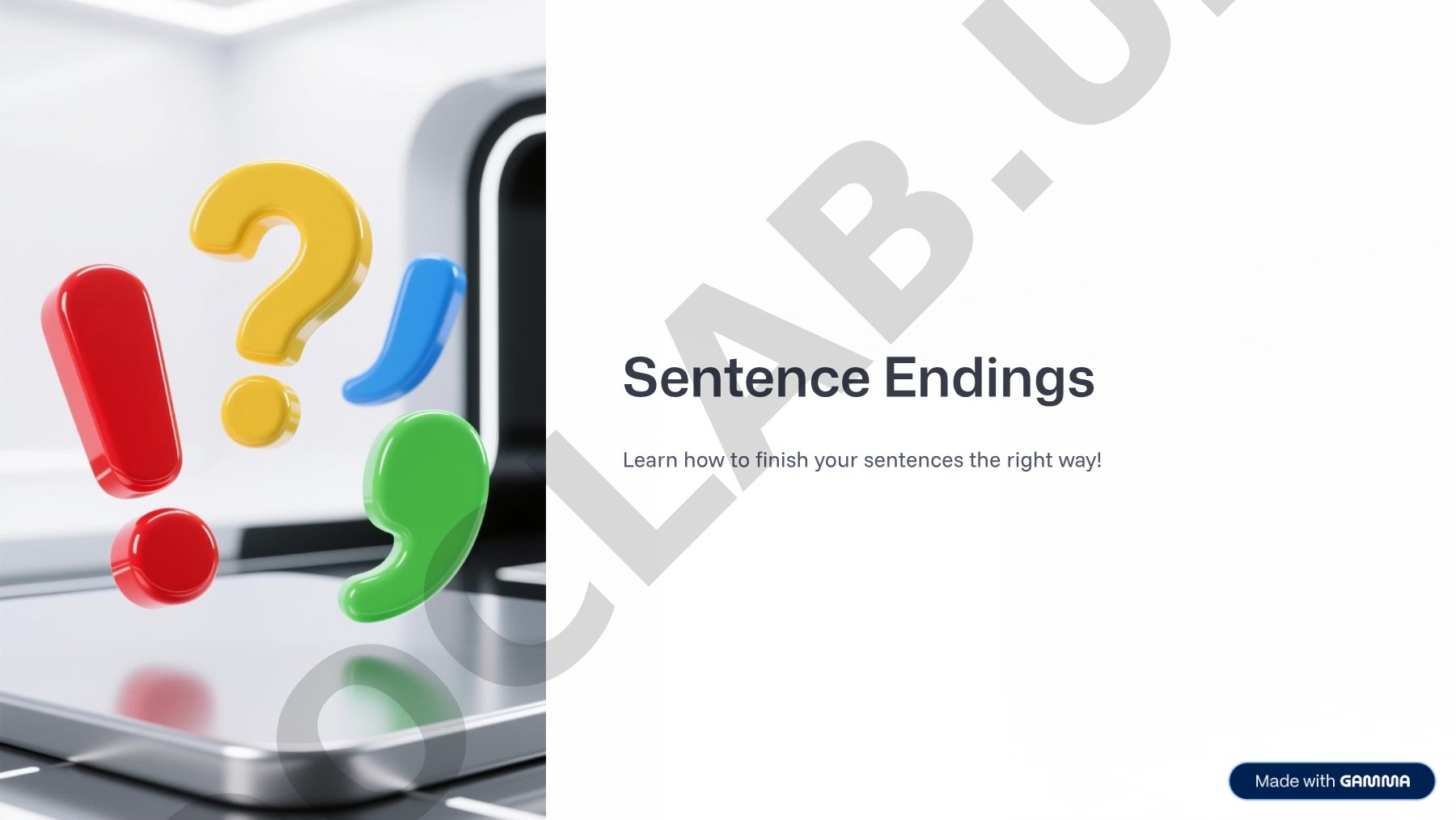 Sentence Endings