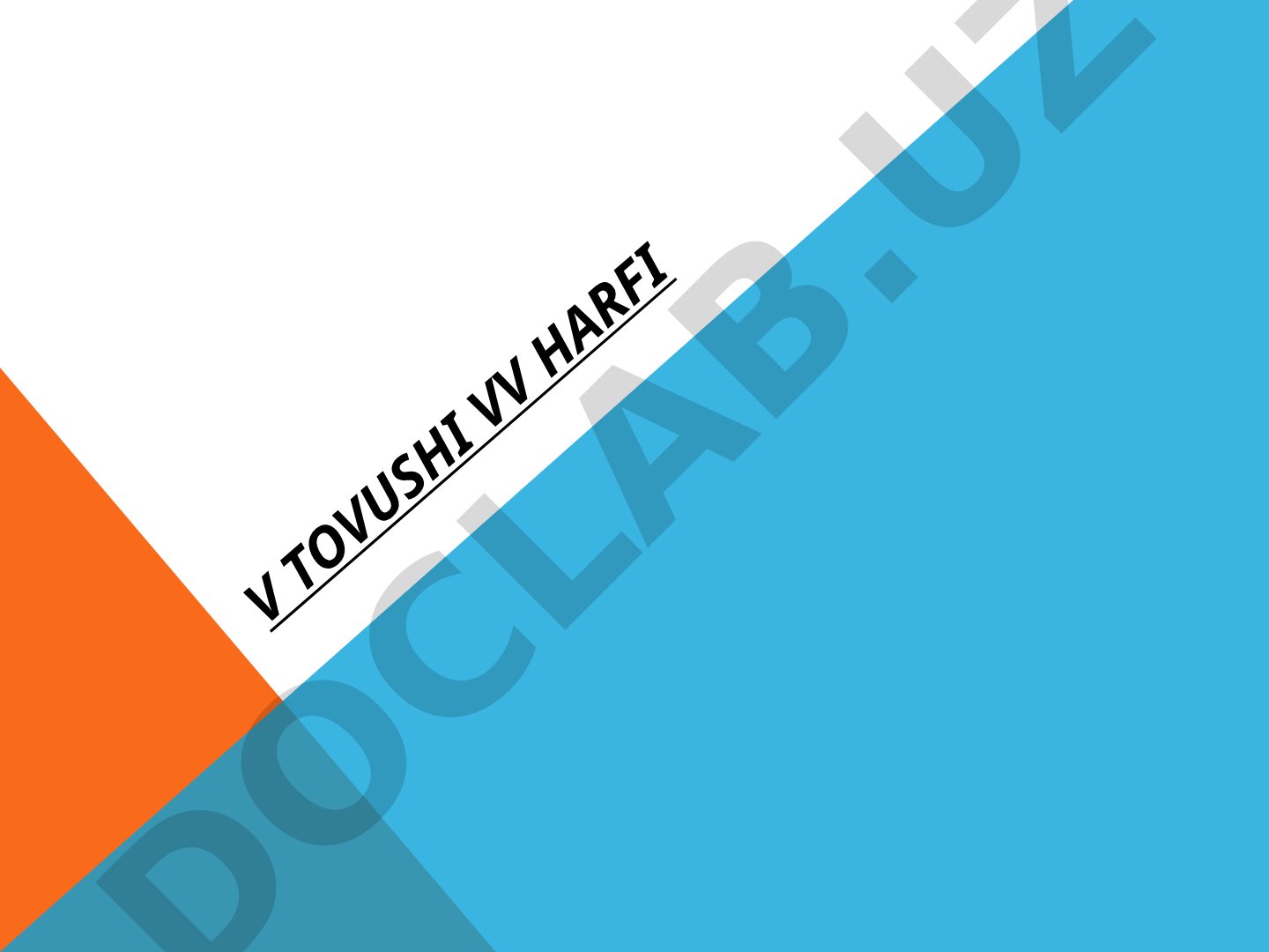 V tovushi Vv harfi