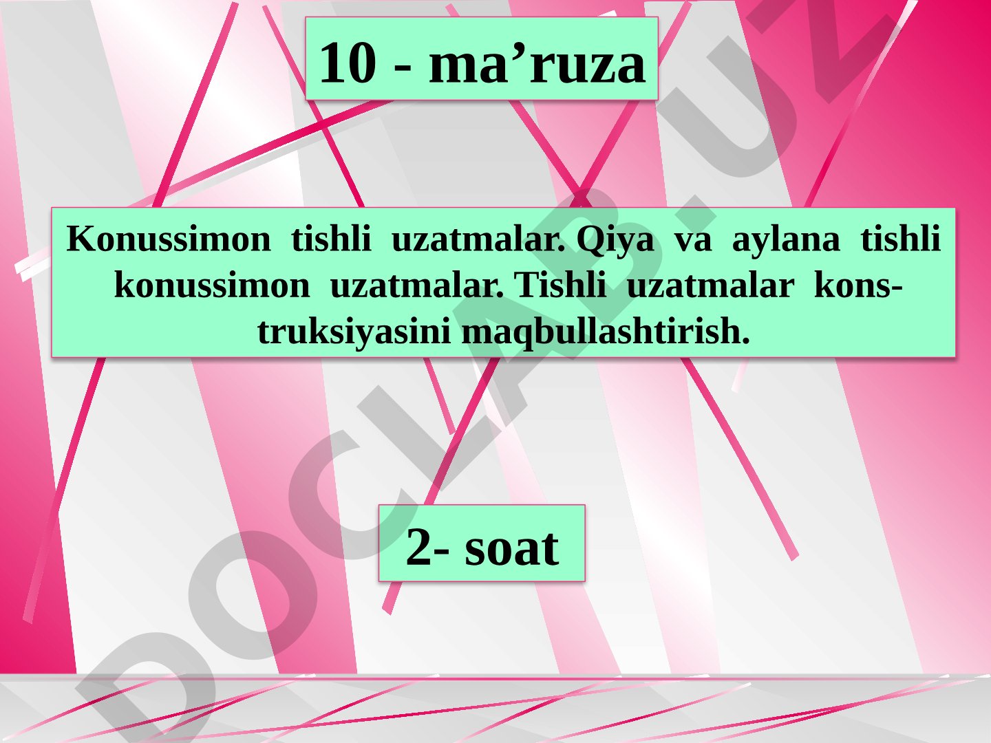 Konussimon tishli uzatmalar geometriyasi, kuchlari va konstruksiyani maqbullashtirish