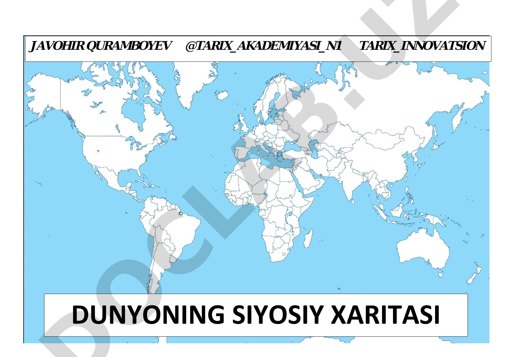 Dunyoning siyosiy xaritasi