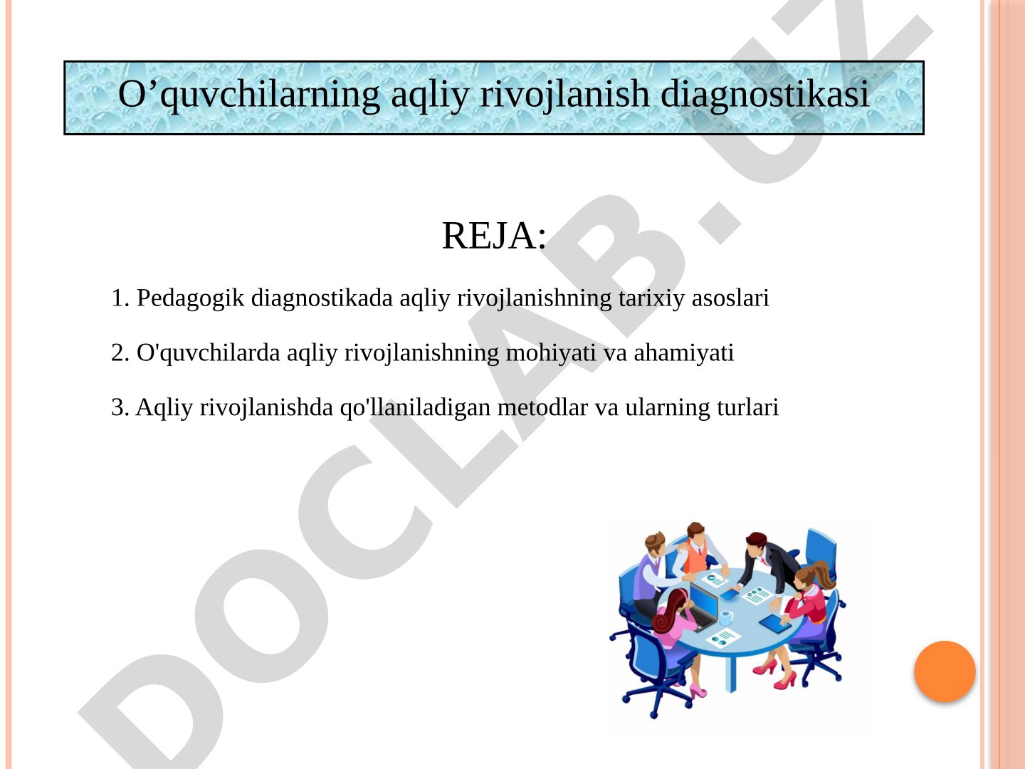 Pedagogik diagnostikada aqliy rivojlanishning tarixiy asoslari