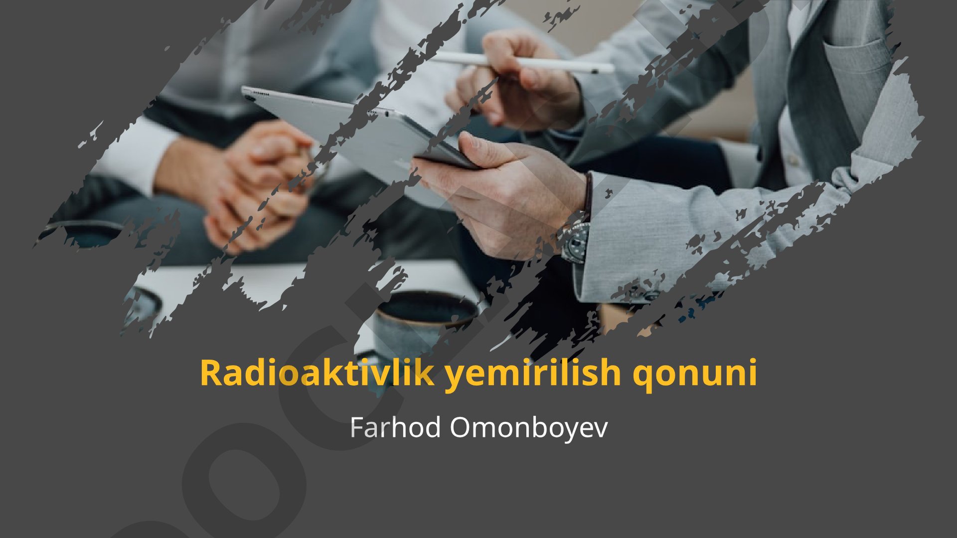 Radioaktivlik yemirilish qonuni