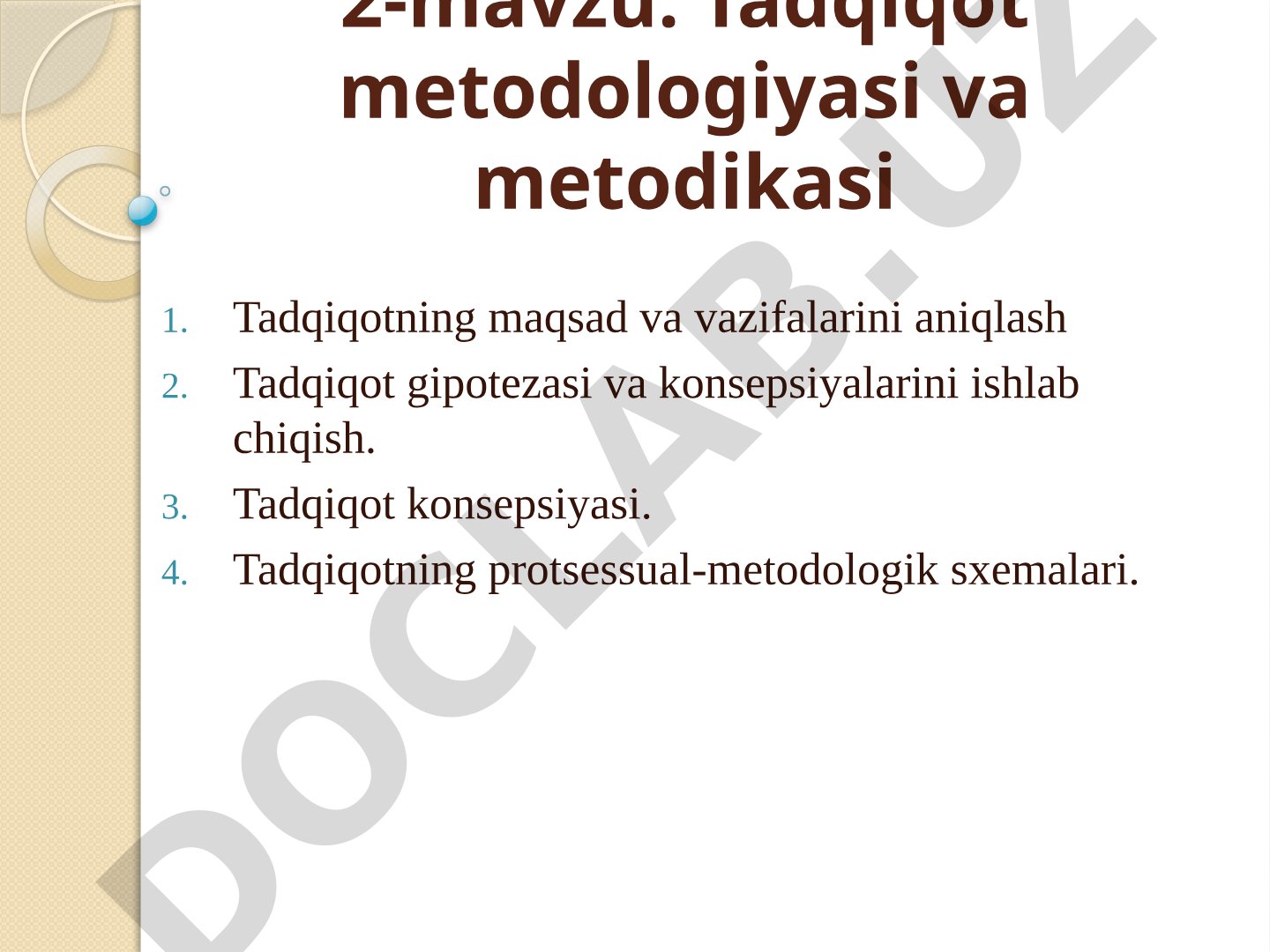 Tadqiqot metodologiyasi va metodikasi