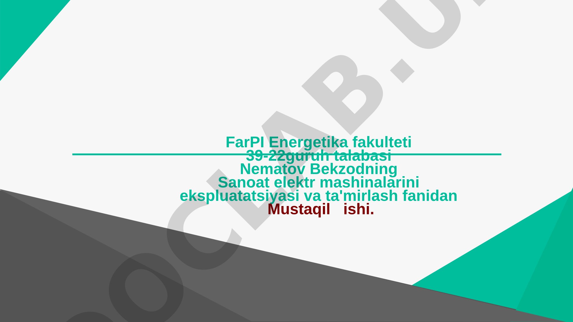 Elektr mashinalarining termal rejimi