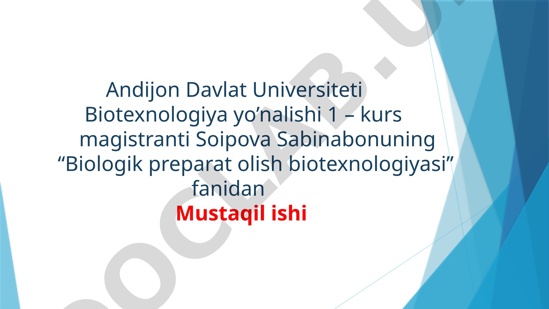 Tetrasklin preparatlarini olish biotexnologiyasi