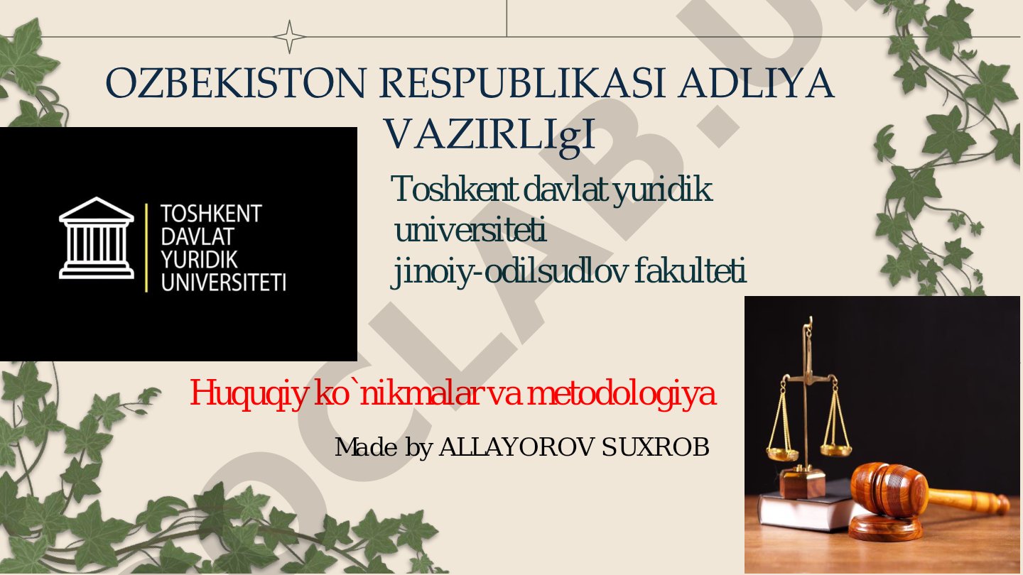 Shaxsiy taqdimnoma: SWOT, PEST, SMARTER, ABCDE tahlillari