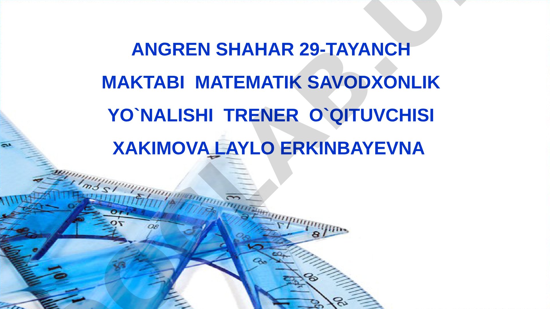 TIMSS topshiriqlari