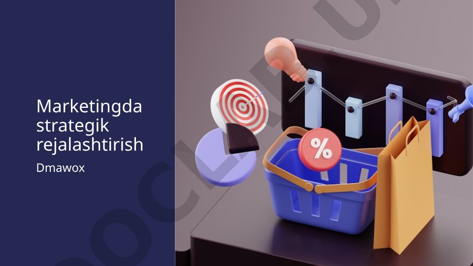 Marketingda strategik rejalashtirish