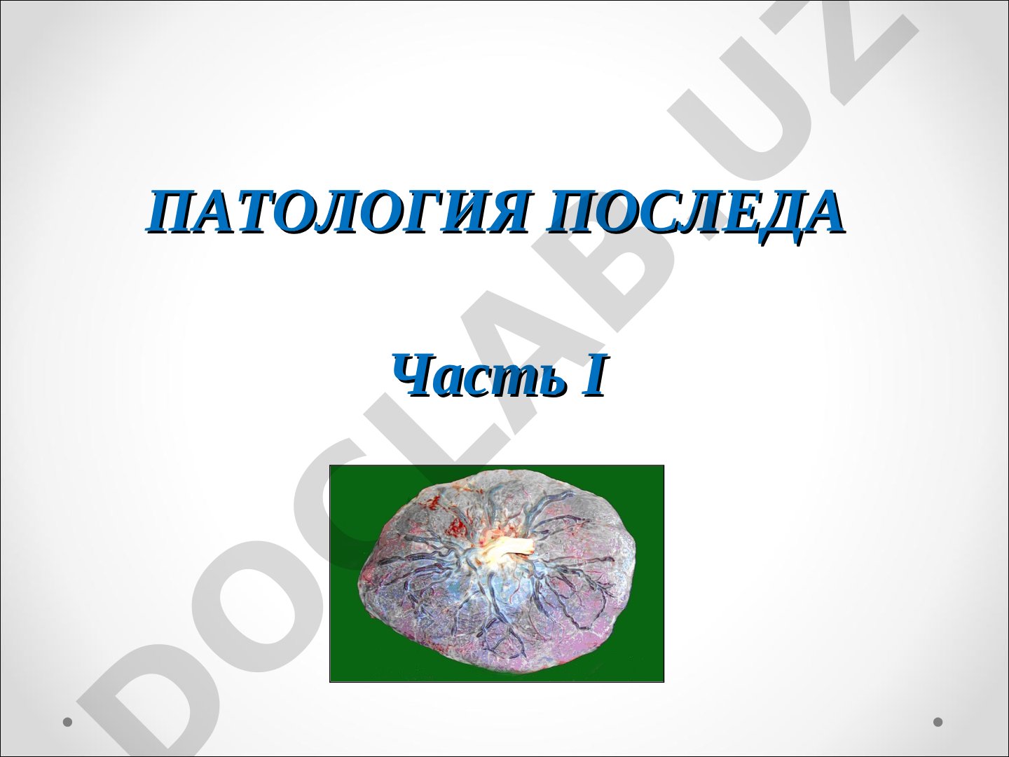 Патология последа Часть I