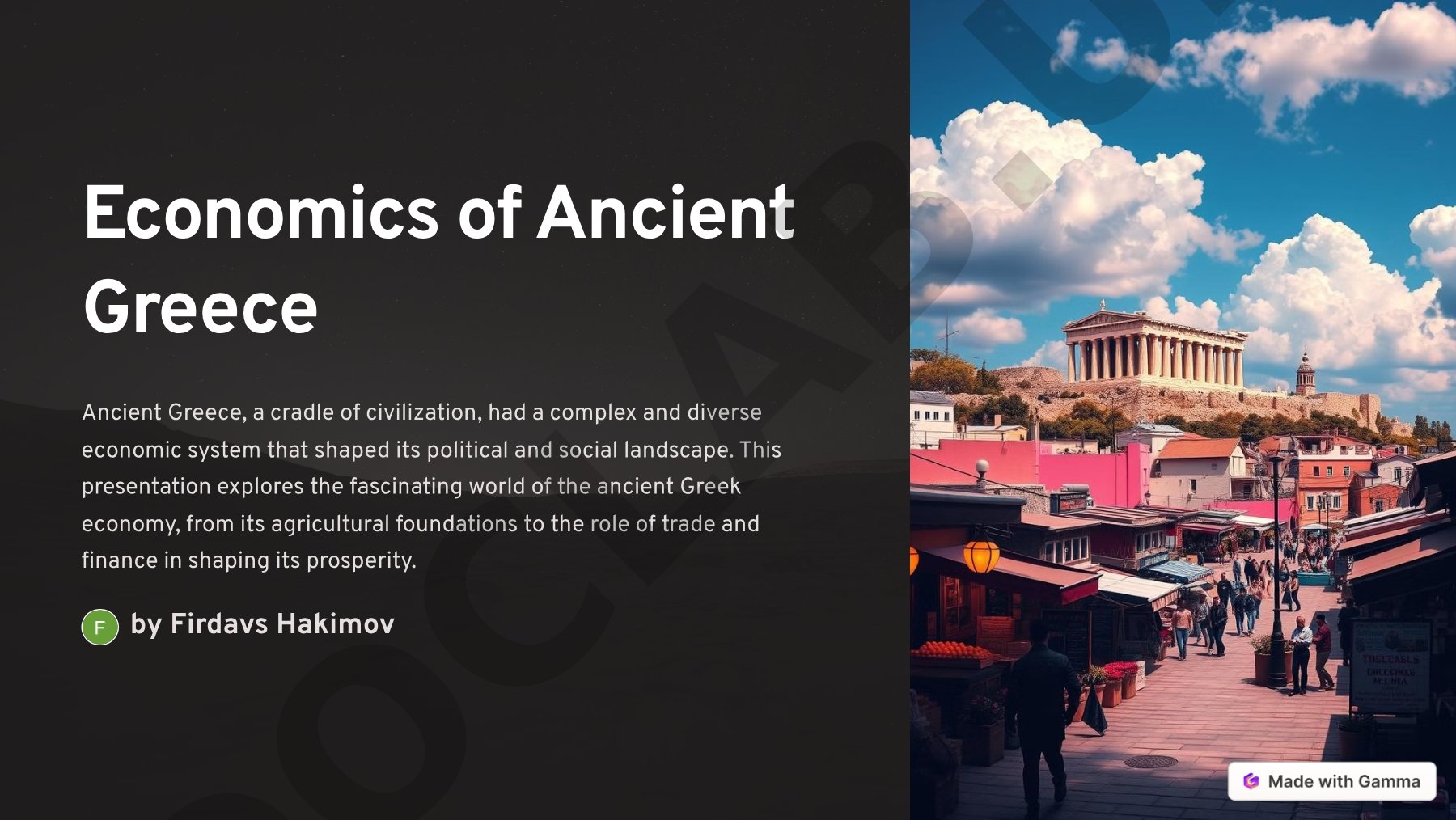 Economics of Ancient Greece