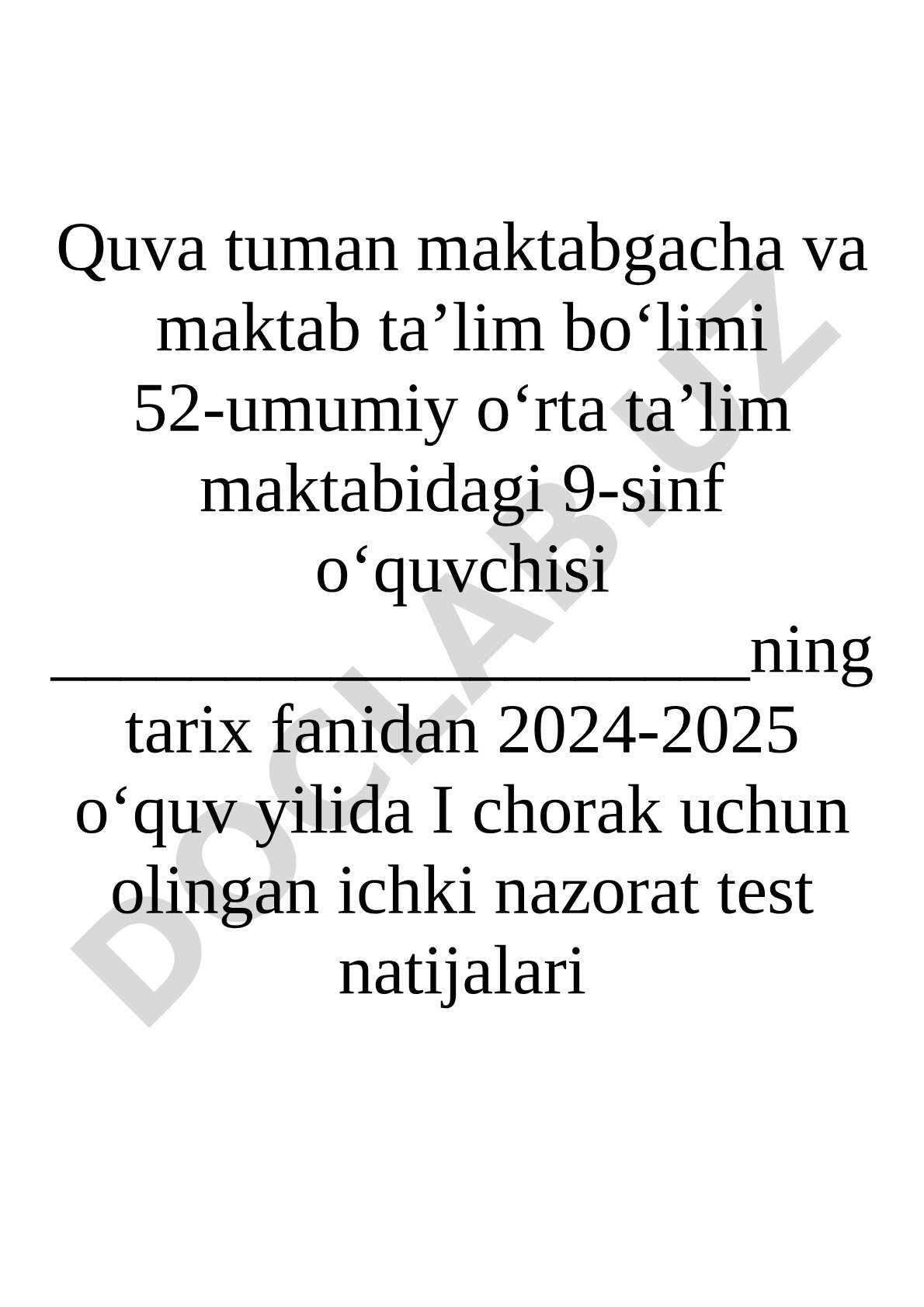 Abulxayrxon va Shayboniylar davri tarix testi