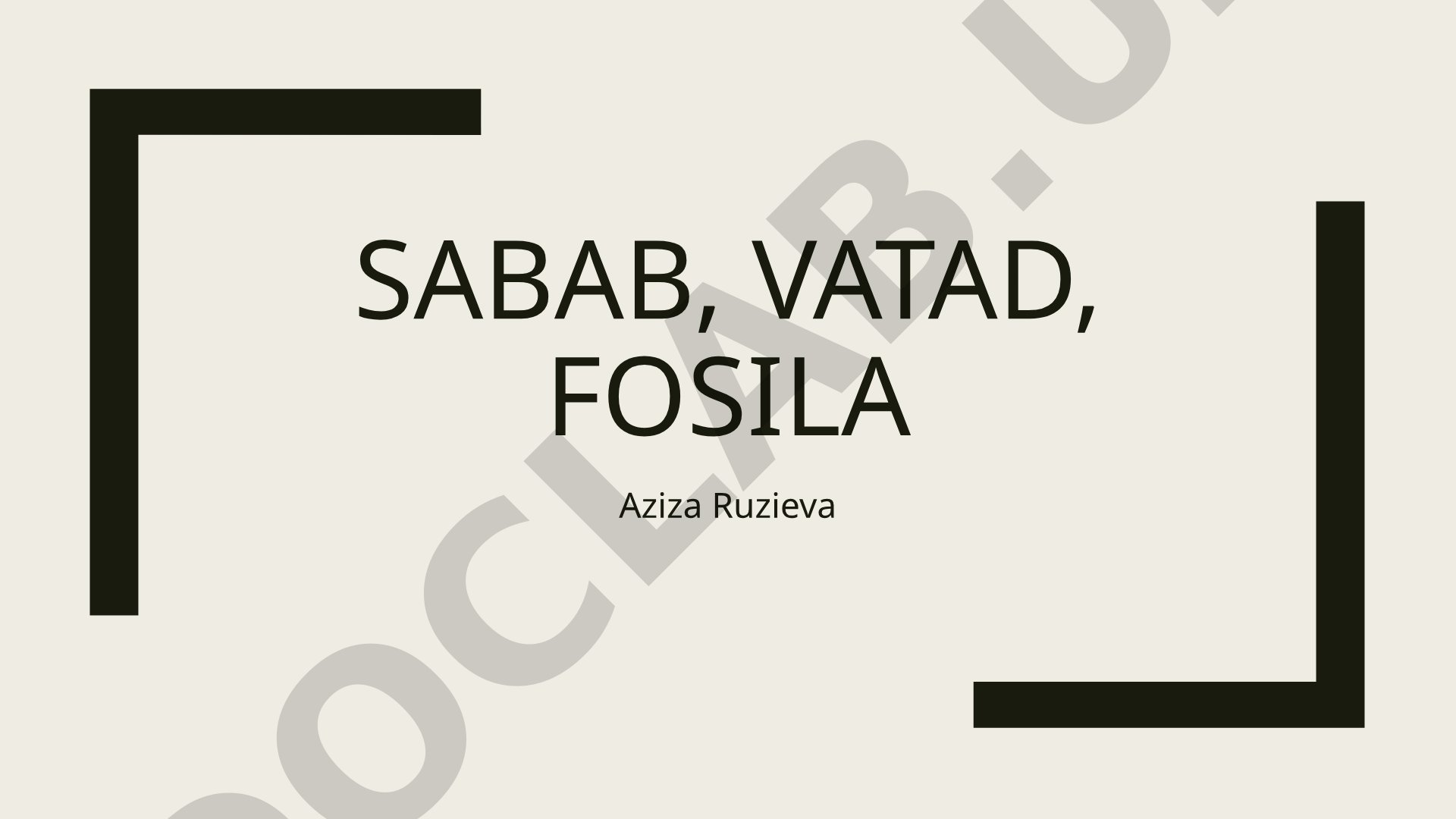 Aruzda sabab va vatad tushunchalari