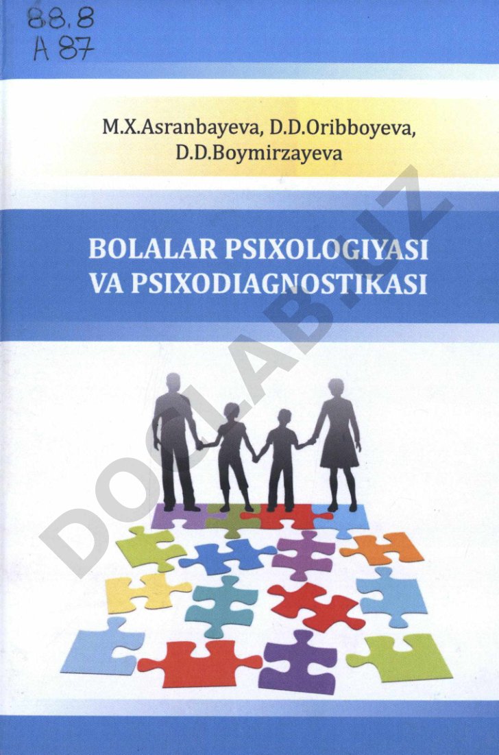 Bolalar psixologiyasi va psixodiagnostikasi