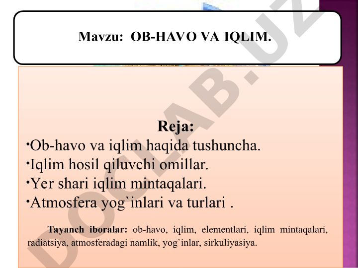 Ob-havo va iqlim