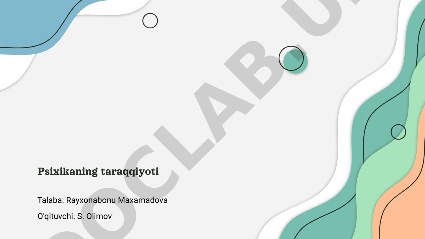 Psixikaning taraqqiyoti