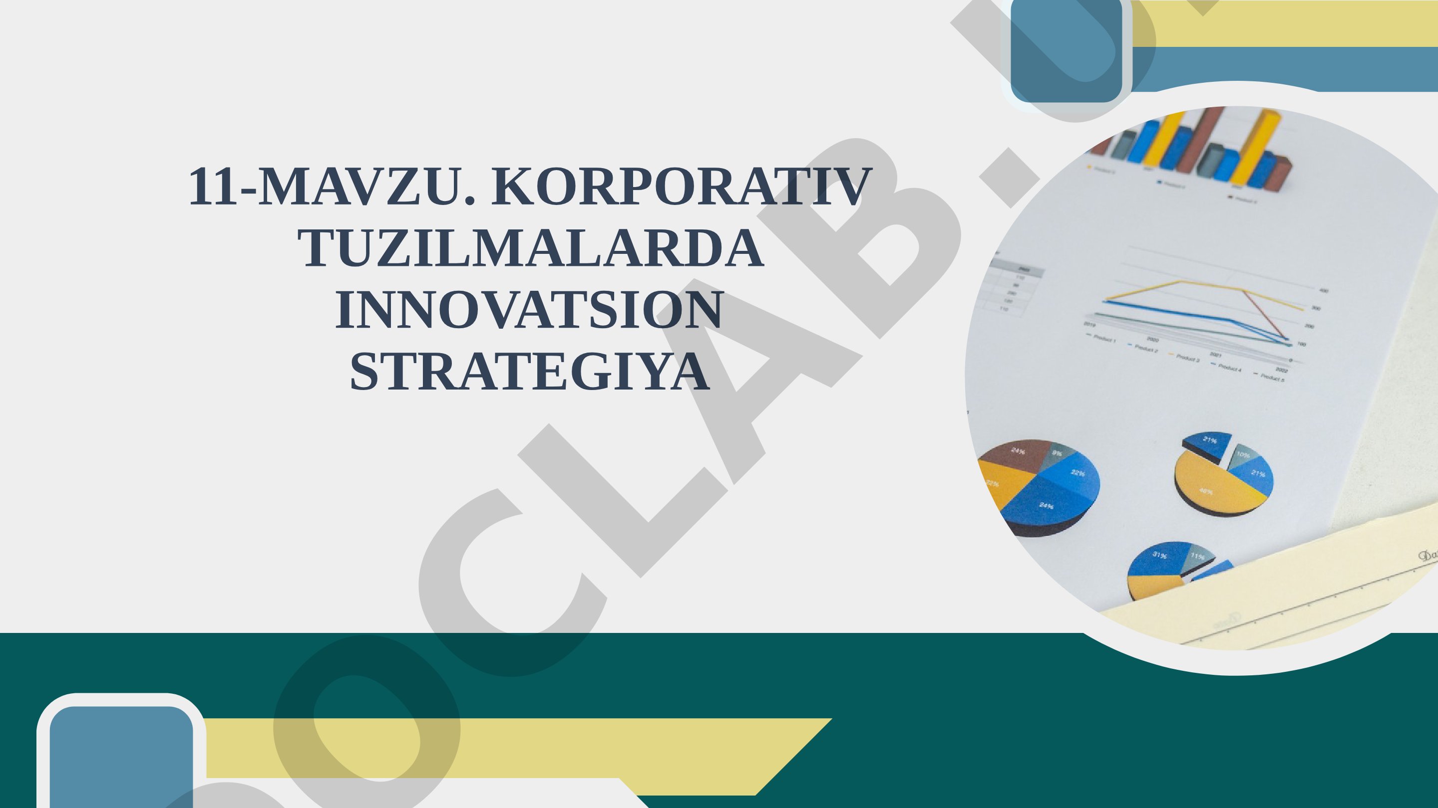 Korporativ tuzilmalarda innovatsion strategiya