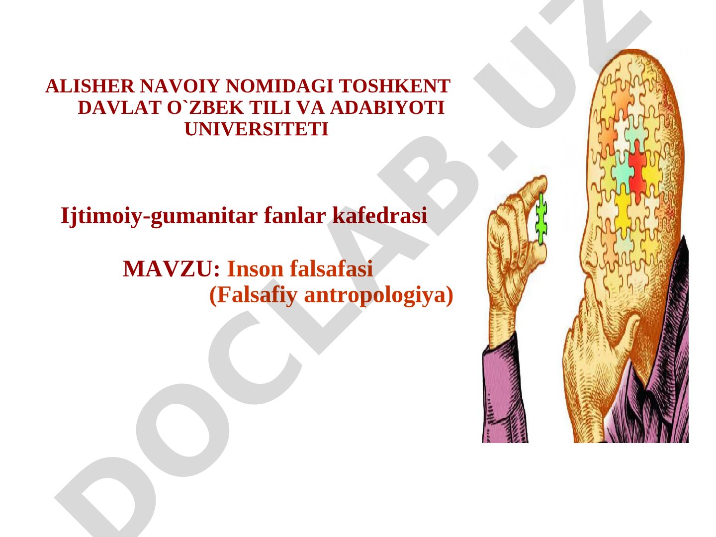 Inson falsafasi (Falsafiy antropologiya)
