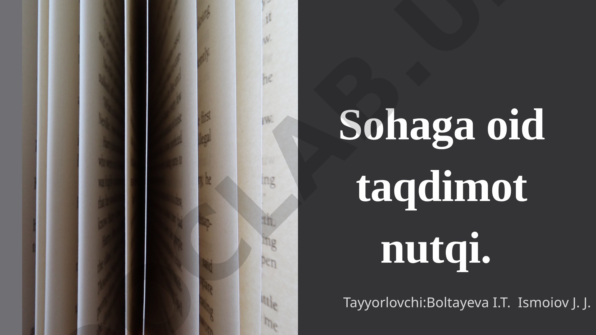 Jismoniy tarbiya va sport mutaxassisi nutqiy kompetentligi
