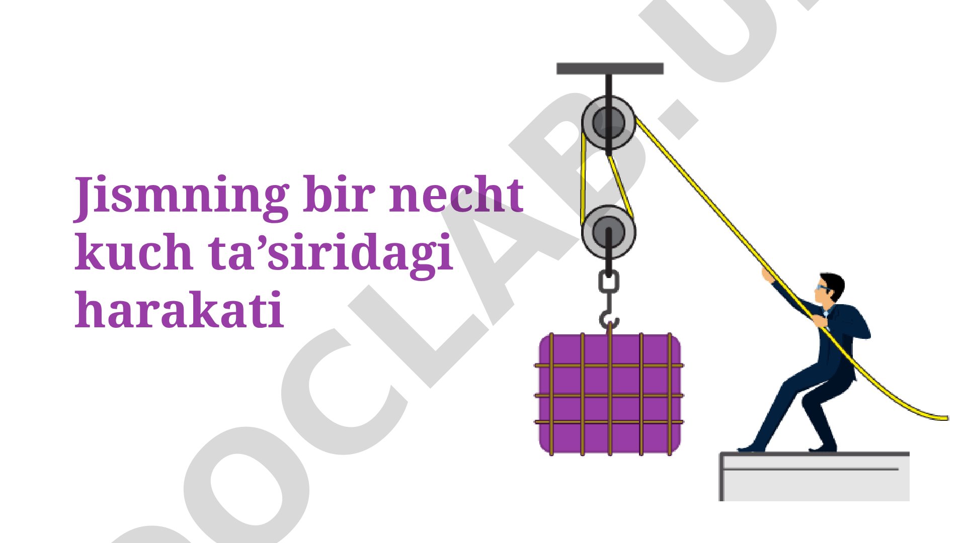 Jismning bir nechta kuch ta’siridagi harakati