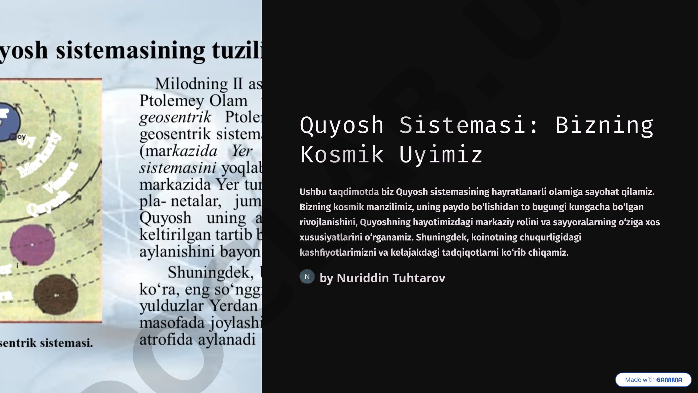 Quyosh Sistemasi: Bizning Kosmik Uyimiz