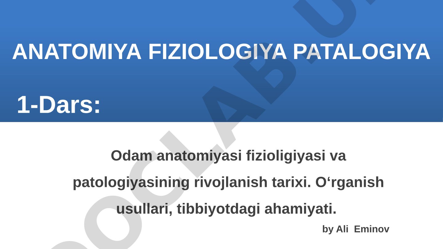 Anatomiya fiziologiya patalogiya