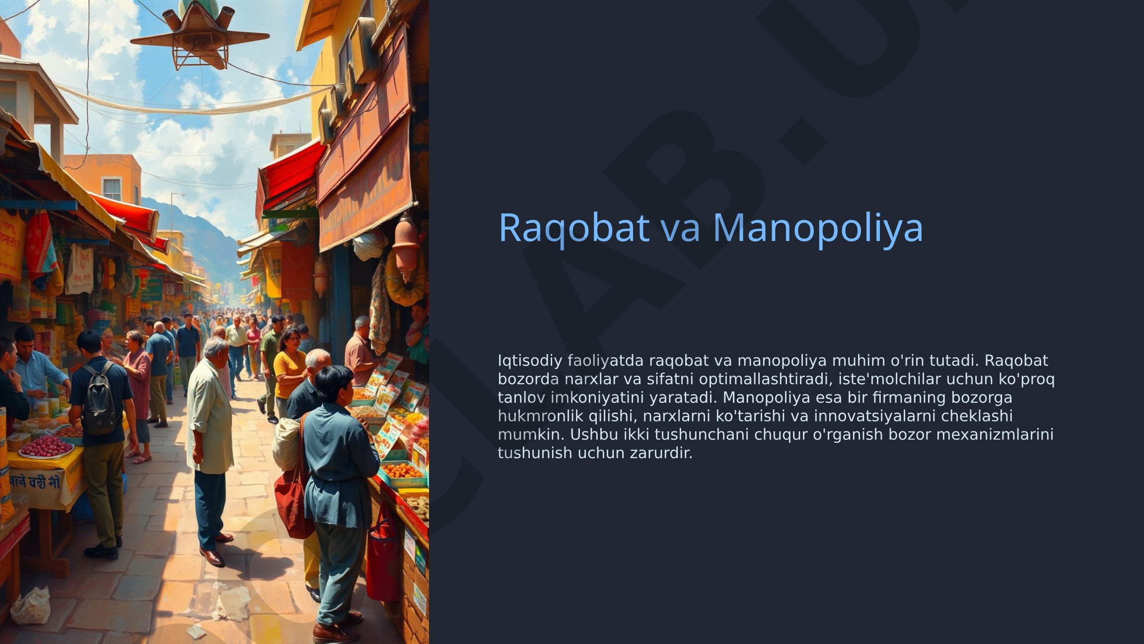 Raqobat va monopoliya