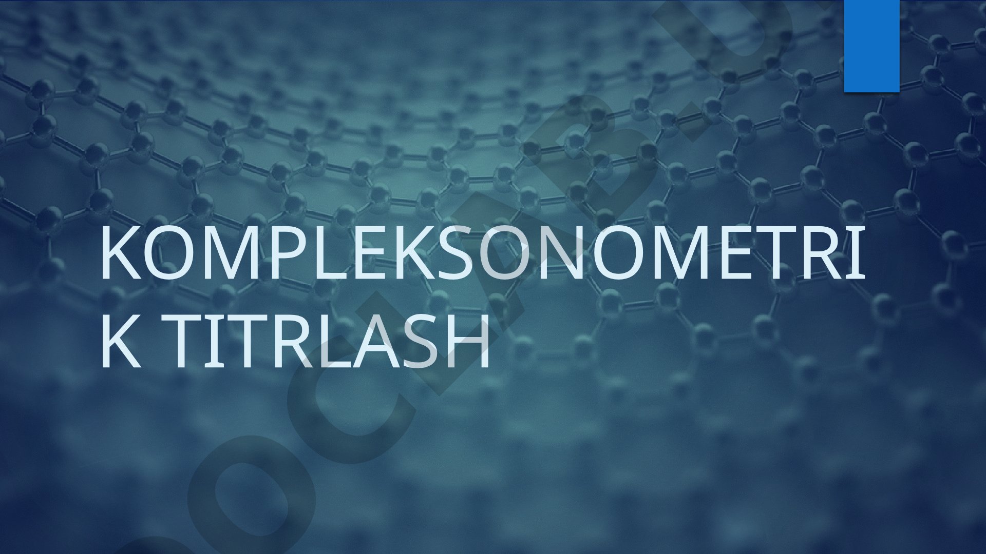 Kompleksonometrik titrlash