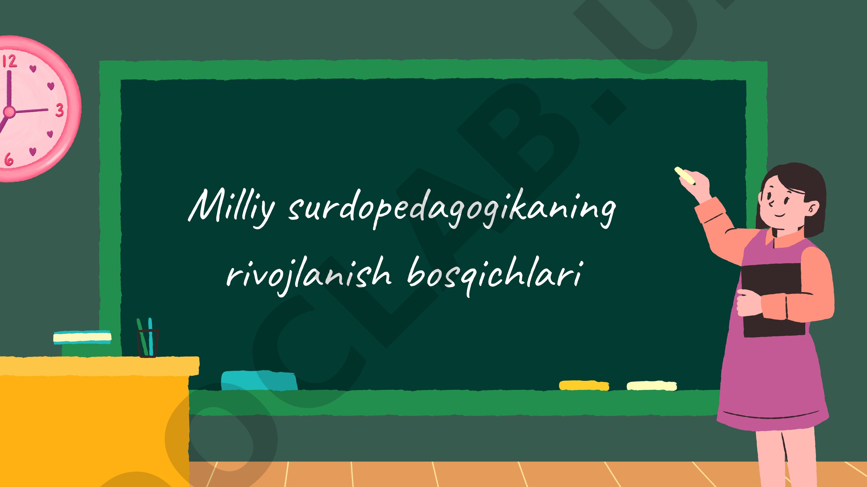 Milliy surdopedagogikaning rivojlanish bosqichlari
