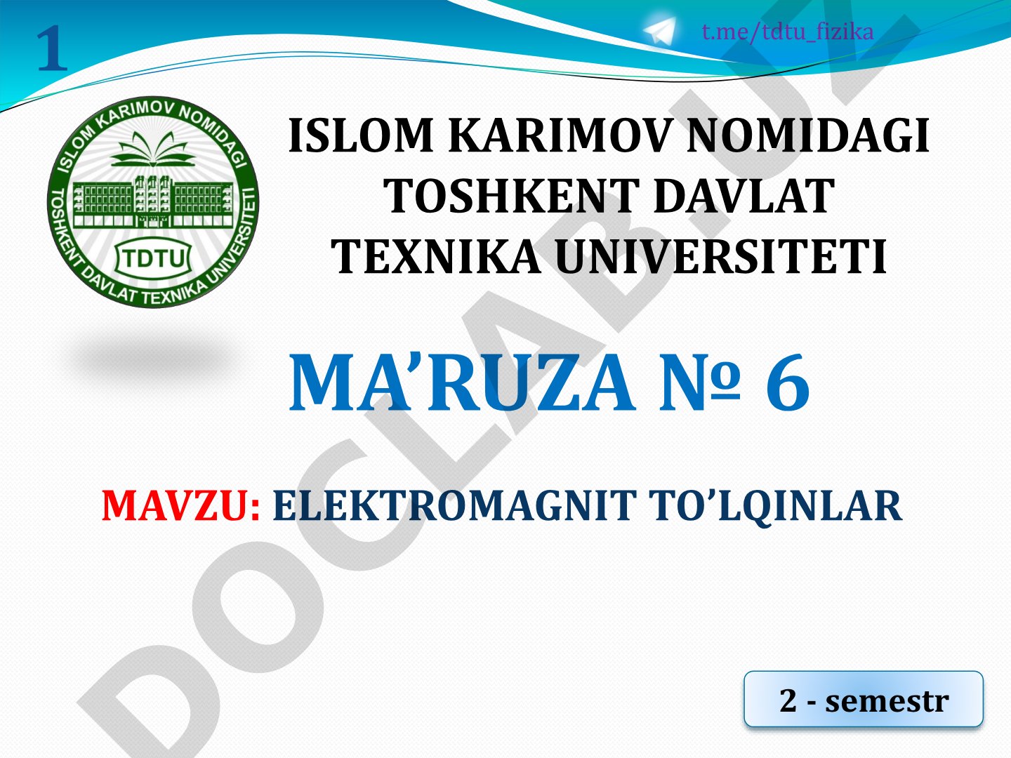Elektromagnit to'lqinlar