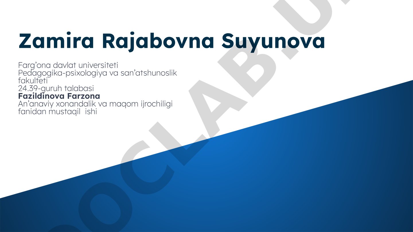 Zamira Suyunova - O'zbek estrada yulduzi
