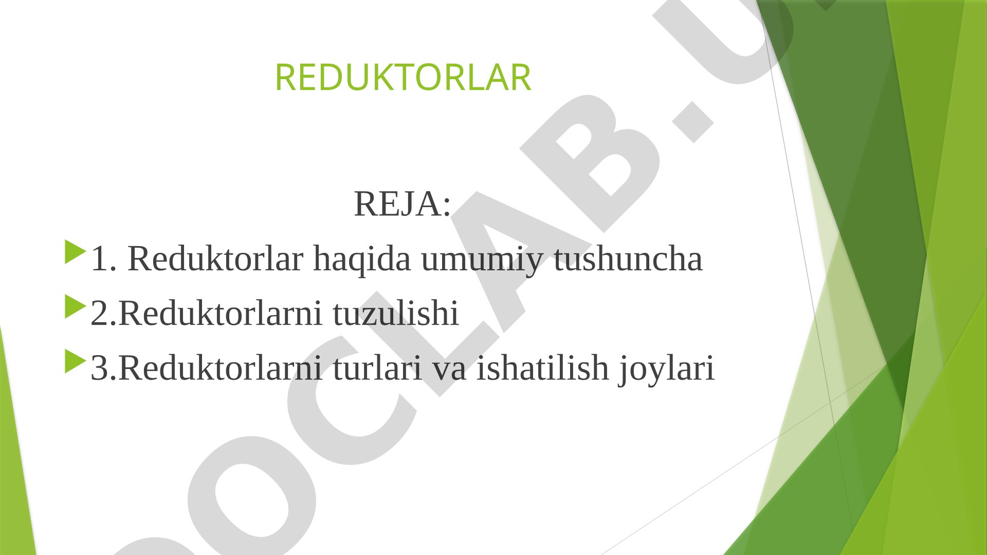 Reduktorlar