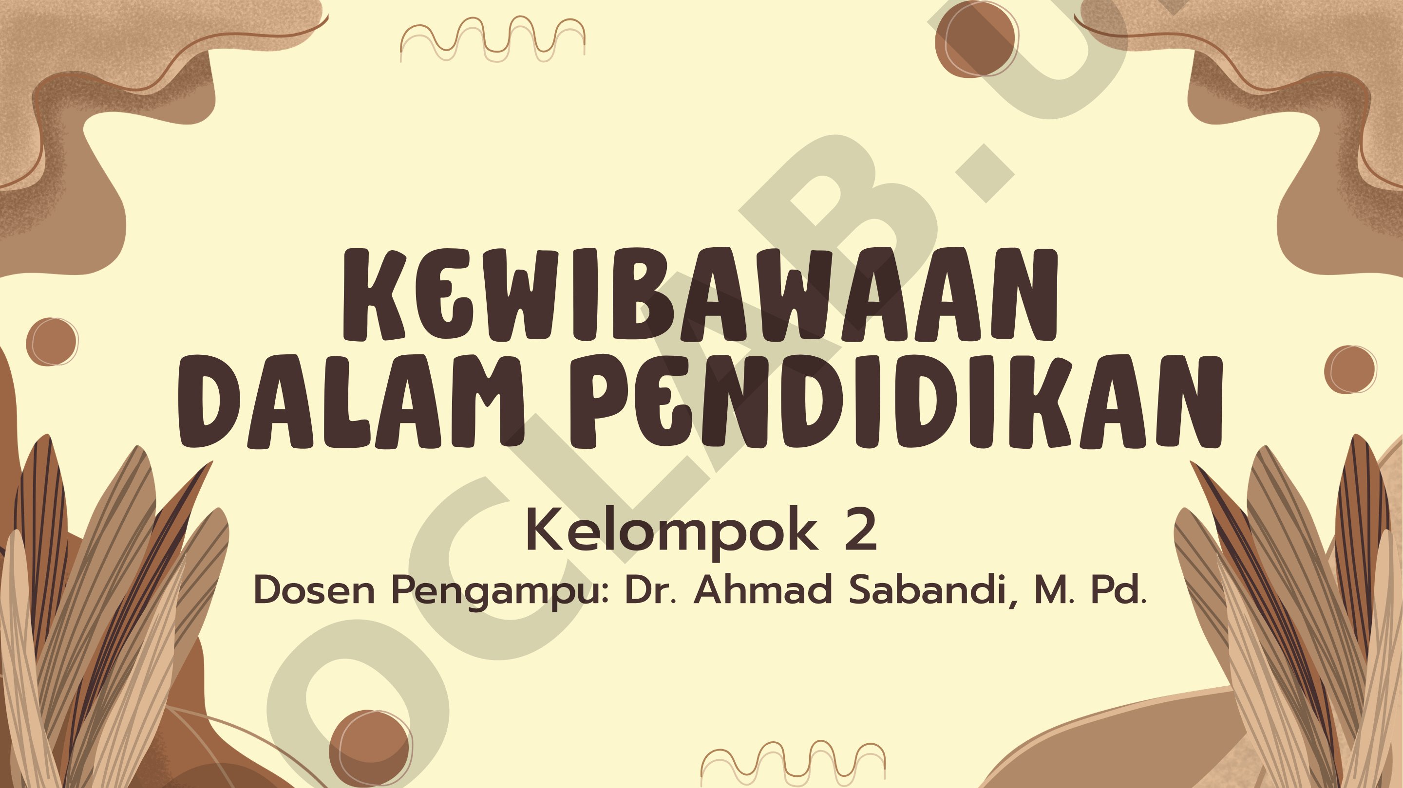 Kewibawaan dalam Pendidikan