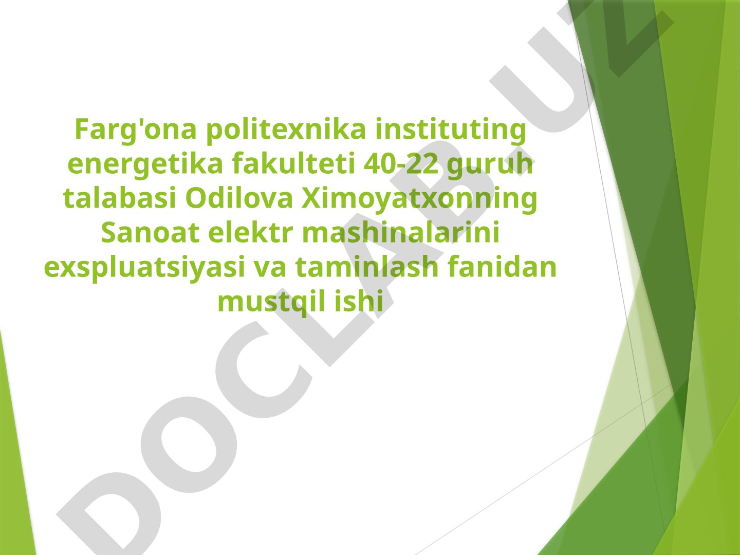 Diagnostika va Monitoringning Maqsadi