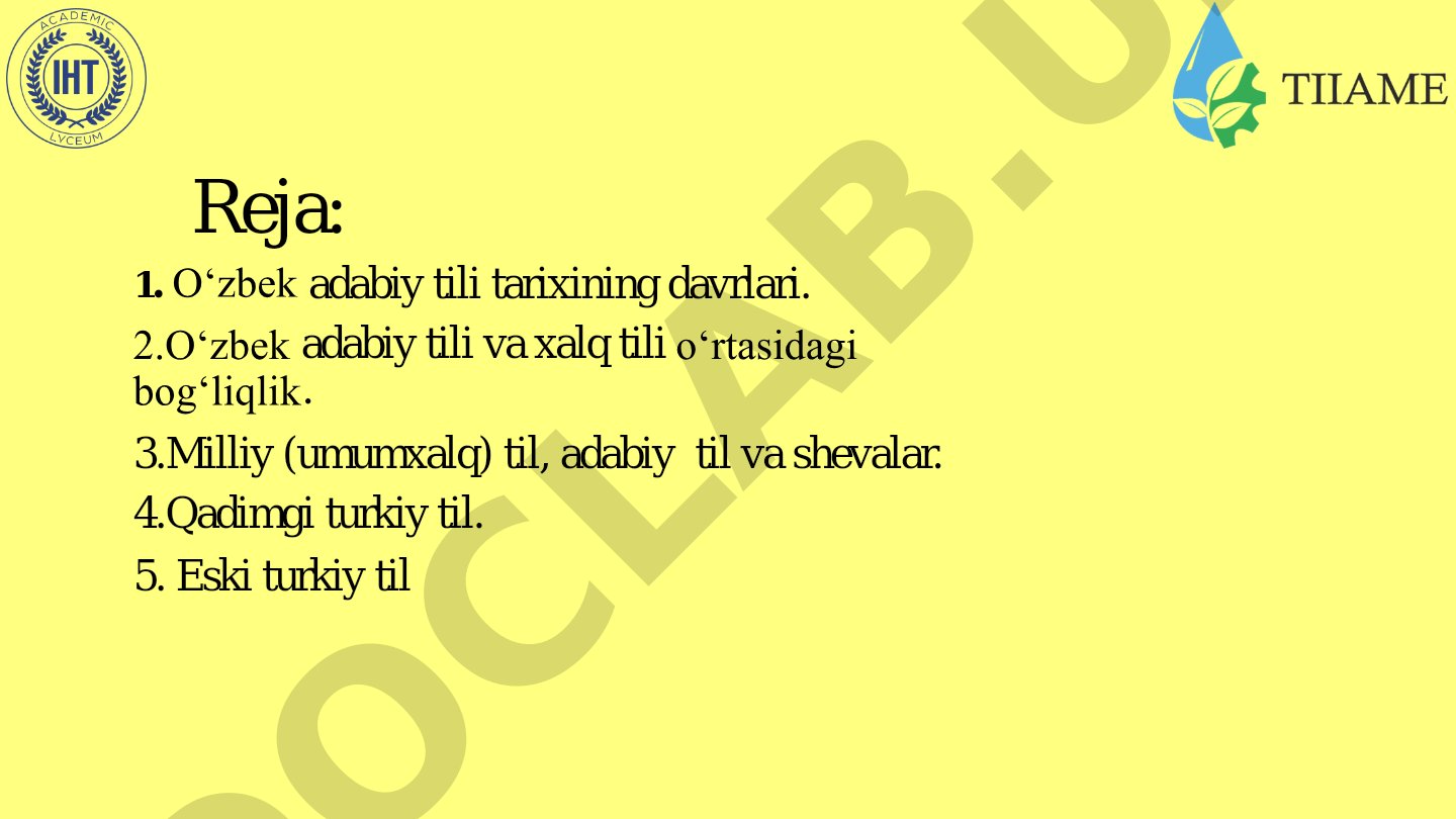 O‘zbek adabiy tili tarixining davrlari