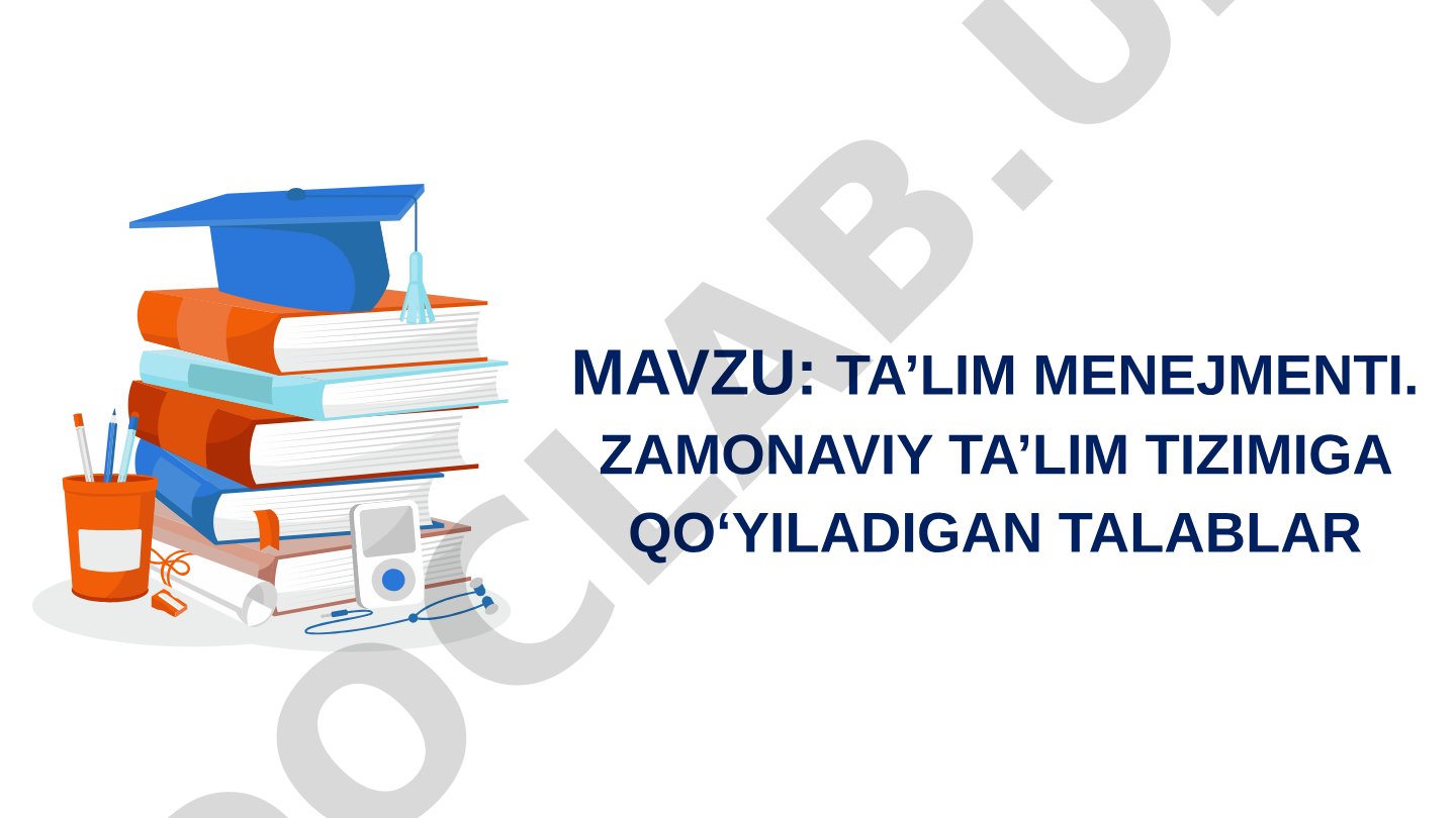 Ta'lim menejmenti. Zamonaviy ta'lim tizimiga qo'yiladigan talablar