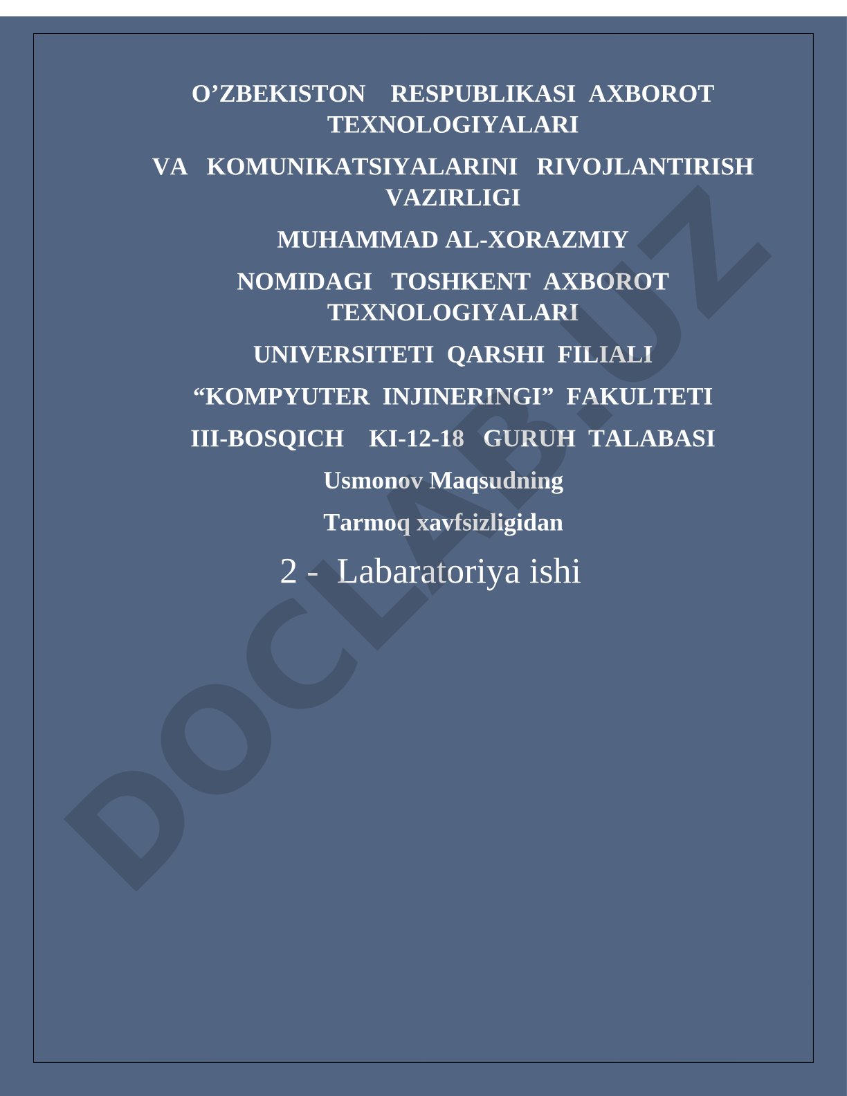 Tarmoqlarni qism tarmoqlarga ajratish